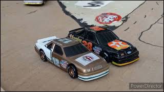 1988 Daytona 500 finish  Nascar stop motion reenactment [upl. by Pendleton]