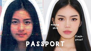 PERFECT PASSPORT MAKEUP TUTORIAL 📸 flashproof [upl. by Amles]