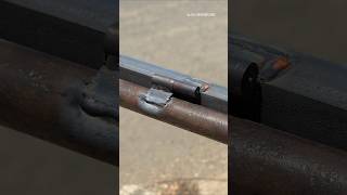 best new tricks for welding hinges on pipes weldingtipsandtricks shorts ironwelding [upl. by Beckett]