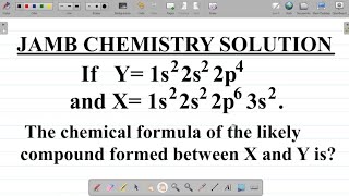 SPDF Electron Configuration JAMB CHEMISTRY Example and Solution on JAMB SPDF Electron Configuration [upl. by Buckels656]