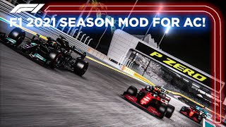 F1 2021 FREE MOD For Assetto Corsa  Accurate Models Realistic Sounds and More [upl. by Aremat]