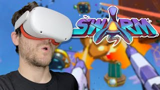 The Best VR Arcade Game on Oculus Quest 2  SWARM [upl. by Alroy]