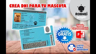 Como Crear DNI para tu mascota GRATIS  dni para perros [upl. by Teerpnam]