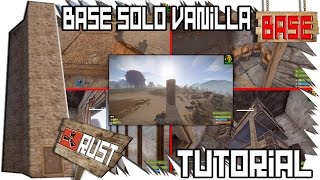 RUSTTUTORIAL BASE JOGADOR SOLO MODO VANILLA [upl. by Anirdua]