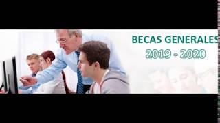 Datos académicos 20192020 Apartado G Becas generales 20192020 Estudios no universitarios [upl. by Sayre]