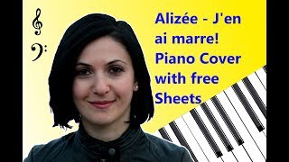 Alizée  Jen ai marre   Piano Cover amp Free download sheets  Roland HP305 Mixcraft [upl. by Iives]