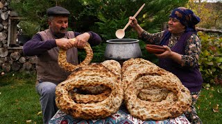 Stones Baked Bread Recipe  Unique Outdoor Baking [upl. by Hirz383]