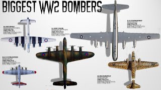 Top 10 Biggest amp Heaviest Bombers of WW2 [upl. by Acinelav220]