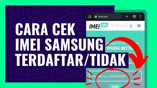 CARA CEK IMEI SAMSUNG TERDAFTAR ATAU TIDAK [upl. by Bron]