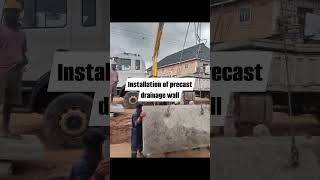 Installation of precast drainage system [upl. by Lenoj]