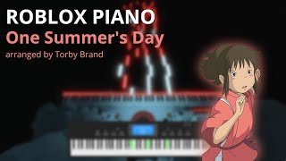 One Summers Day  Joe Hisaishi ROBLOX Piano [upl. by Eillah186]