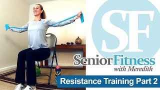 Senior Fitness  Resistance Band Exercises for Seniors [upl. by Euphemie]