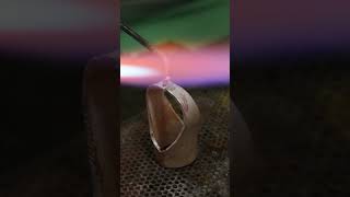 How to make a signet ring in 60 seconds jewelrymaking howtomakejewellery signetring shorts [upl. by Akcira666]