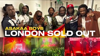 ASAKAA BOYS LONDON SOLD OUT FULL PERFORMANCE VIDEO [upl. by Annai]