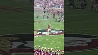 Chief Osceola and Renegade planting the spear fsu fsufootball [upl. by Johns]