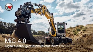 Wenn Bagger und Anbaugerät die gleiche Sprache sprechen – EW100 von Wacker Neuson mit MiC40 [upl. by Adnahsed612]