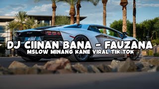 DJ CIINAN BANA  FAUZANA MSLOW MINANG KANE VIRAL TIK [upl. by Eilrac]