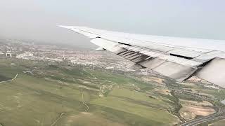 4K Smoke and Fog  Delta 767400ER Takeoff from Madrid LEMD [upl. by Mariquilla]