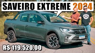 Volkswagen SAVEIRO EXTREME 2024 a versão estilosa para brigar com a FIAT Strada [upl. by Adlin]