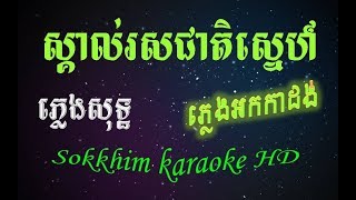 ស្គាល់រសស្នេហ័ ភ្លេងសុទ្ធplengsot khmer karaoke song [upl. by Orozco]