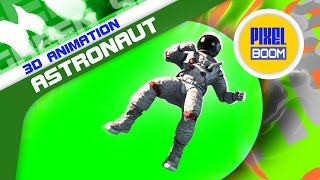 Green Screen Astronaut Fly Space Earth  Footage PixelBoom [upl. by Mirabelle]