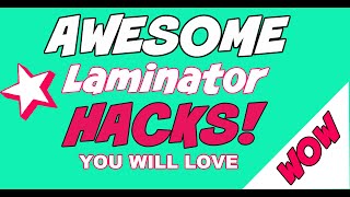 ❤️AWESOME Laminator HacksProject Ideas🤩Greeting card folder [upl. by Valdes247]