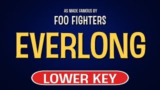 Foo Fighters  Everlong  Karaoke Lower Key [upl. by Annie]