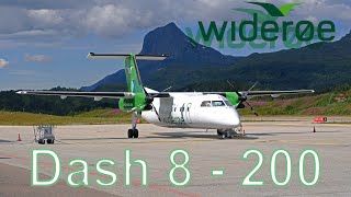 Wideroe Dash 8  200  Oslo to Förde [upl. by Ahsropal149]