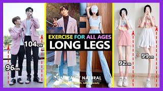 12 BEST LONGER LEGS amp SLIM STRETCH EXERCISES ALL AGES  Grow Taller Lengthen Legs Increase Height [upl. by Eiaj]