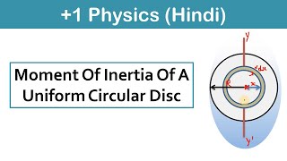 Moment Of Inertia Of A Uniform Circular Disc Hindi  Class 11 Physics [upl. by Aryan734]