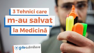 3 Tehnici de Învățare care mau salvat la Medicină  GrileAdmiterero [upl. by Lenna]