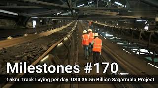 USD 3556 Billion Sagarmala Project 15 km Track Laying per day [upl. by Ehtiaf]