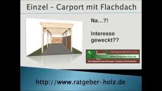 Carport selber bauen Bauanleitung  Intro [upl. by Narmis946]