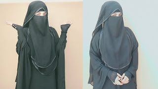 হুডি নিকাবButterfly Niqab  How to Wear Instant Layered Hoody Niqab [upl. by Emyaj]