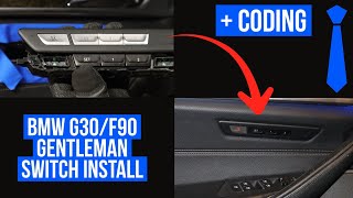 BMW G30F90 GENTLEMEN SWITCH INSTALL coding [upl. by Llennhoj]