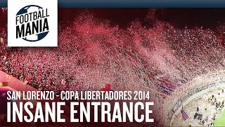 San Lorenzo Insane Entrance Copa Libertadores 2014 Final [upl. by Onateag]