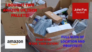 💥I Bought Two UK Amazon Tech Pallets And Made Thousands 💰💰Full VLOG🎥 [upl. by Elenaj]