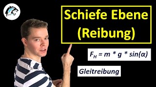 Schiefe Ebene mit Gleitreibung  Übungsaufgabe [upl. by Ellehsim]