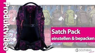 Satch Pack Schulrucksack  richtig einstellen und bepacken [upl. by Orapma416]