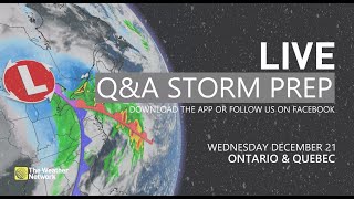 LIVE TRACKING  Winter storm to wreak havoc on holiday travel in ON QC [upl. by Nwatna180]