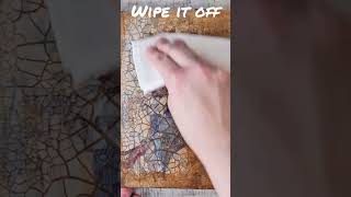 How to use Crackle and Glaze on Decoupage Paper to Create an Aged Vintage Look [upl. by Anialed]