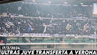 ULTRAS JUVE TRANSFERTA A VERONA  Hellas Verona vs Juventus 1722024 [upl. by Iclehc]