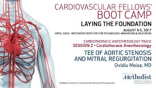 TEE of Aortic Stenosis and Mitral Regurgitation Ovidiu Moise MD [upl. by Brad934]