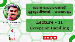 11  Exception Handling [upl. by Garett]