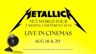 Metallica M72 World Tour Live from Texas Cinema Event Trailer [upl. by Ellenrahs]