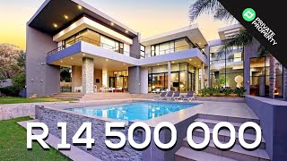 This R14 500 000 Sandton CustomBuilt Mansion Is To Live For  Property Tour [upl. by Olumor138]