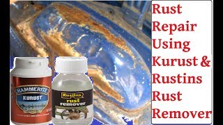 DIY Rust Removal With Rustins Rust Remover amp Hammerite Kurust  Car  Van Rust Repair [upl. by Booma716]