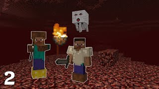 Visiting The Nether In Minecraft 10  Part 2 Back To Basics [upl. by Noda]