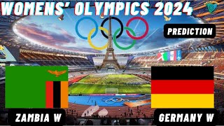 Zambia vs Germany Live Stream Womens Olympic 2024 Commentary Score amp Highlights [upl. by Iron]