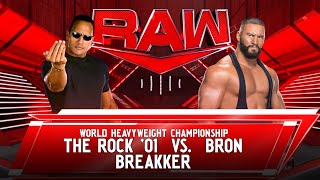 WWE 2K24  The Rock Vs Bron Breaker  Raw Netflix [upl. by Francklin199]